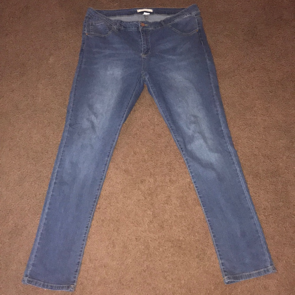 ❤️❤️ WOMENS CUTE SKINNY BLUE JEANS ❤️❤️